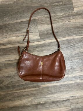 Vintage Etienne Aigner Brown Leather Shoulder Bag